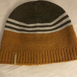 Turtle Fur Beanie Winter Hat Men’s OS Fleece Lined Stripe Gorpcore Outdoor Cap